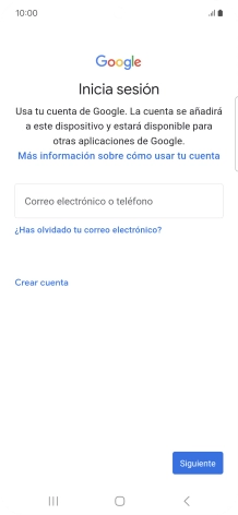 Si no tienes una cuenta de Google, pulsa Crear cuenta y sigue las indicaciones de la pantalla para ver cómo crear una cuenta nueva.
