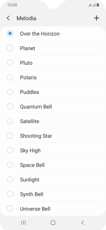 Pulsa el icono de añadir timbre de llamada.