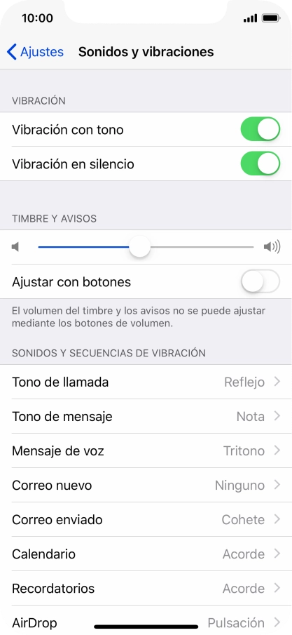 Pulsa Tono de llamada.