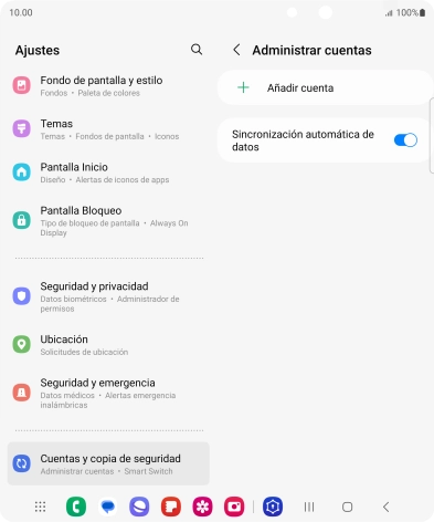 Pulsa Añadir cuenta.