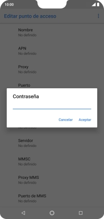 Introduce wap125 y pulsa Aceptar.