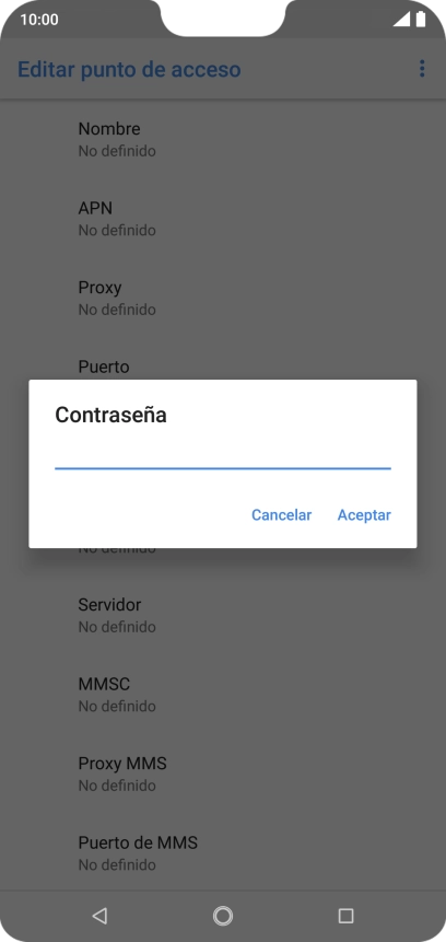 Introduce wap125 y pulsa Aceptar.