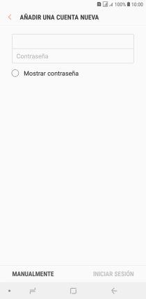 Pulsa Contraseña e introduce la contraseña de tu cuenta de correo electrónico.