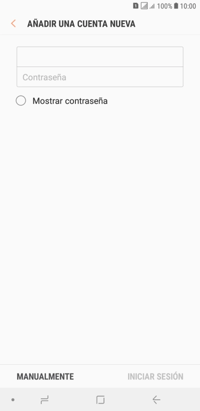 Pulsa Contraseña e introduce la contraseña de tu cuenta de correo electrónico.