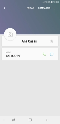 Pulsa la tecla de inicio para terminar y regresar a la pantalla de inicio.