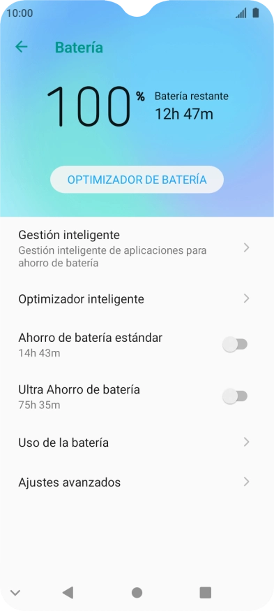 Pulsa el indicador junto a 
