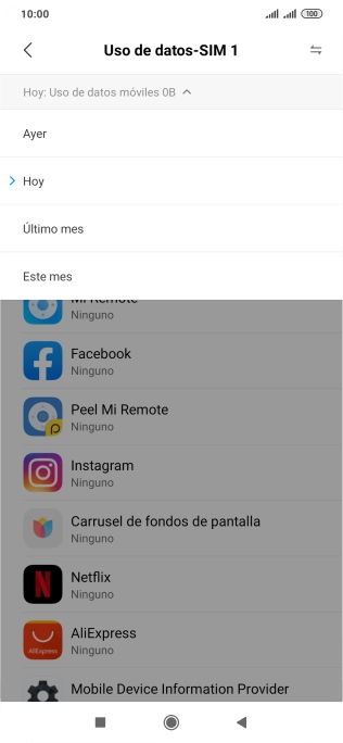 Pulsa el ajuste deseado. Pulsa el ajuste deseado.