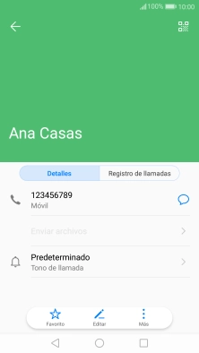 Pulsa el número de teléfono.