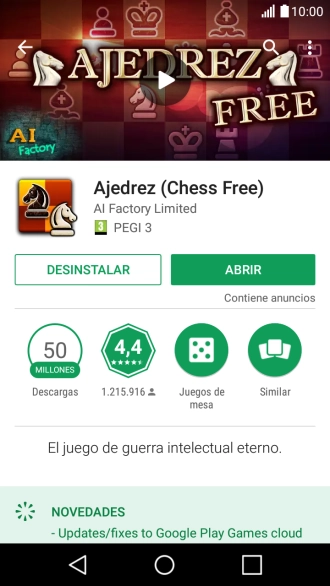 Pulsa la tecla de inicio para terminar y regresar a la pantalla de inicio.