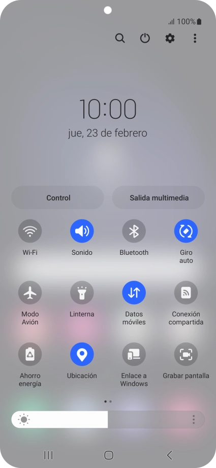 Pulsa el icono de ajustes.