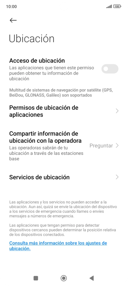 Pulsa el indicador junto a 
