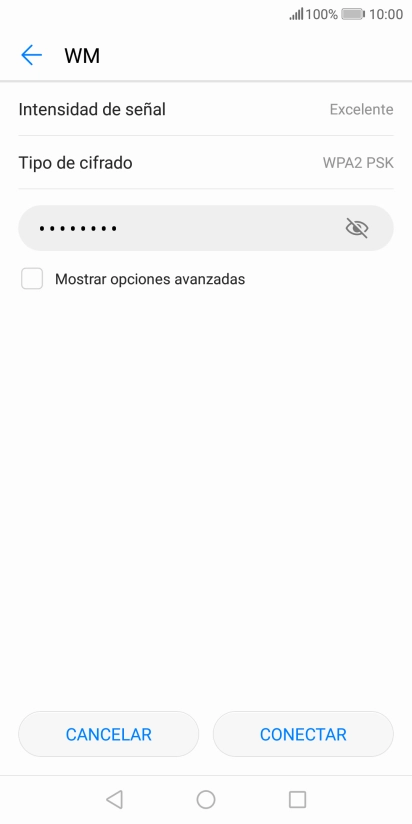 Pulsa CONECTAR.