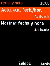 Pulsa la tecla de navegación para terminar y regresar a la pantalla de inicio. Pulsa la tecla de navegación para terminar y regresar a la pantalla de inicio.