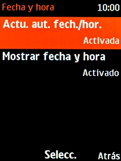 Pulsa la tecla de navegación para terminar y regresar a la pantalla de inicio. Pulsa la tecla de navegación para terminar y regresar a la pantalla de inicio.