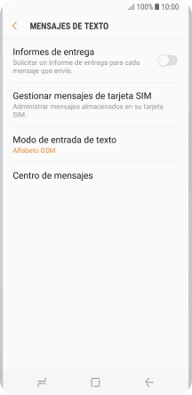 Pulsa Centro de mensajes.