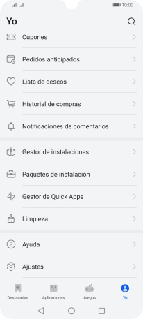 Pulsa Gestor de instalaciones.