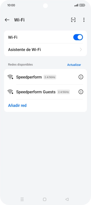 Pulsa Asistente de Wi-Fi.