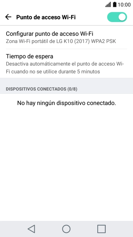Pulsa la tecla de inicio para terminar y regresar a la pantalla de inicio.