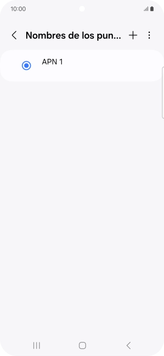 Pulsa el icono de añadir.