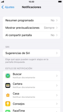 Pulsa Resumen programado.