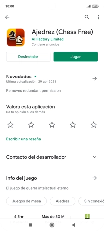 Pulsa Desinstalar.