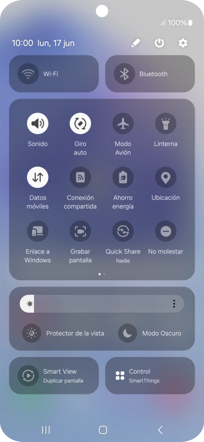 Pulsa el icono de ajustes.