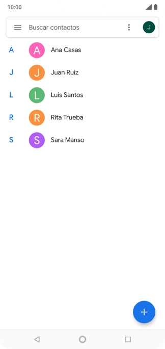 Pulsa el contacto deseado.