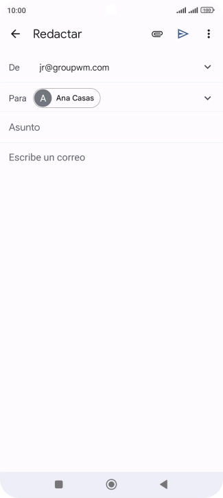 Pulsa Asunto e introduce el asunto deseado. Pulsa Asunto e introduce el asunto deseado.