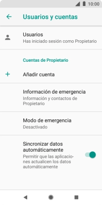 Pulsa Añadir cuenta. Pulsa Añadir cuenta.