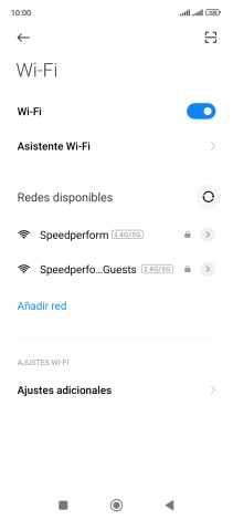 Pulsa Asistente Wi-Fi. Pulsa Asistente Wi-Fi.