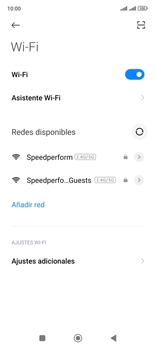 Pulsa Asistente Wi-Fi. Pulsa Asistente Wi-Fi.