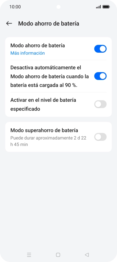 Pulsa la tecla de inicio para terminar y regresar a la pantalla de inicio.