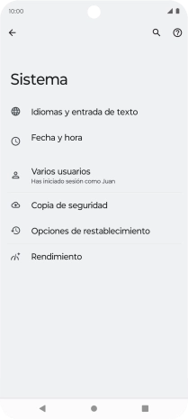 Pulsa Opciones de restablecimiento.