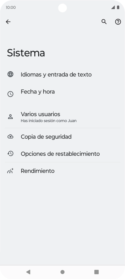 Pulsa Opciones de restablecimiento.