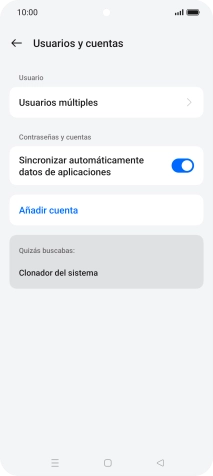 Pulsa Añadir cuenta.