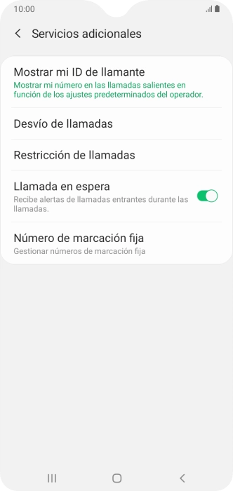 Pulsa Desvío de llamadas.