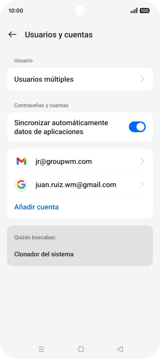 Pulsa el indicador junto a 