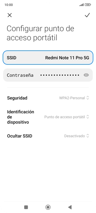 Pulsa Seguridad.