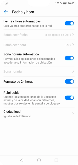 Pulsa la tecla de inicio para terminar y regresar a la pantalla de inicio.