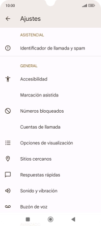 Pulsa Cuentas de llamada.
