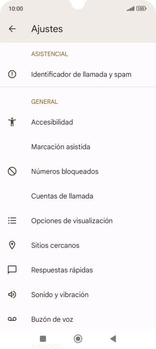 Pulsa Cuentas de llamada.