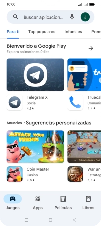 Pulsa el icono de perfil.