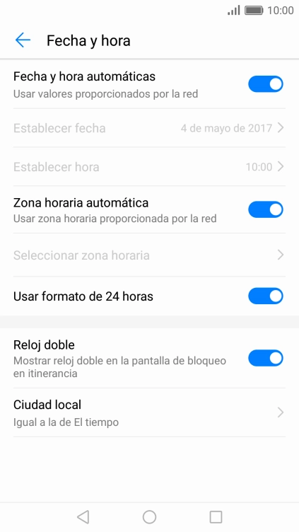 Pulsa la tecla de inicio para terminar y regresar a la pantalla de inicio.
