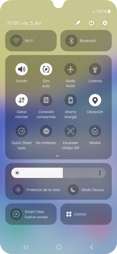 Pulsa el icono de ajustes.
