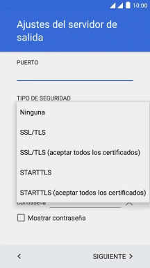Pulsa Ninguna para desactivar la función.