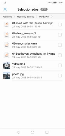 Pulsa el archivo deseado.