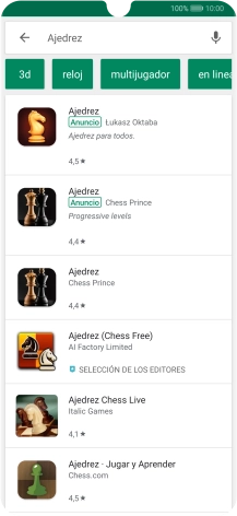 Pulsa la app deseada.