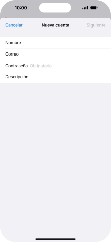 Pulsa Contraseña e introduce la contraseña de tu cuenta de correo electrónico.