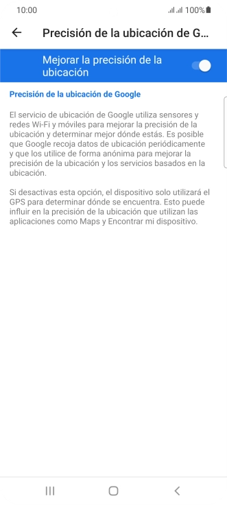 Pulsa el indicador junto a 