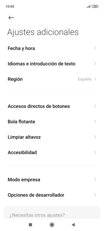 Pulsa Fecha y hora.